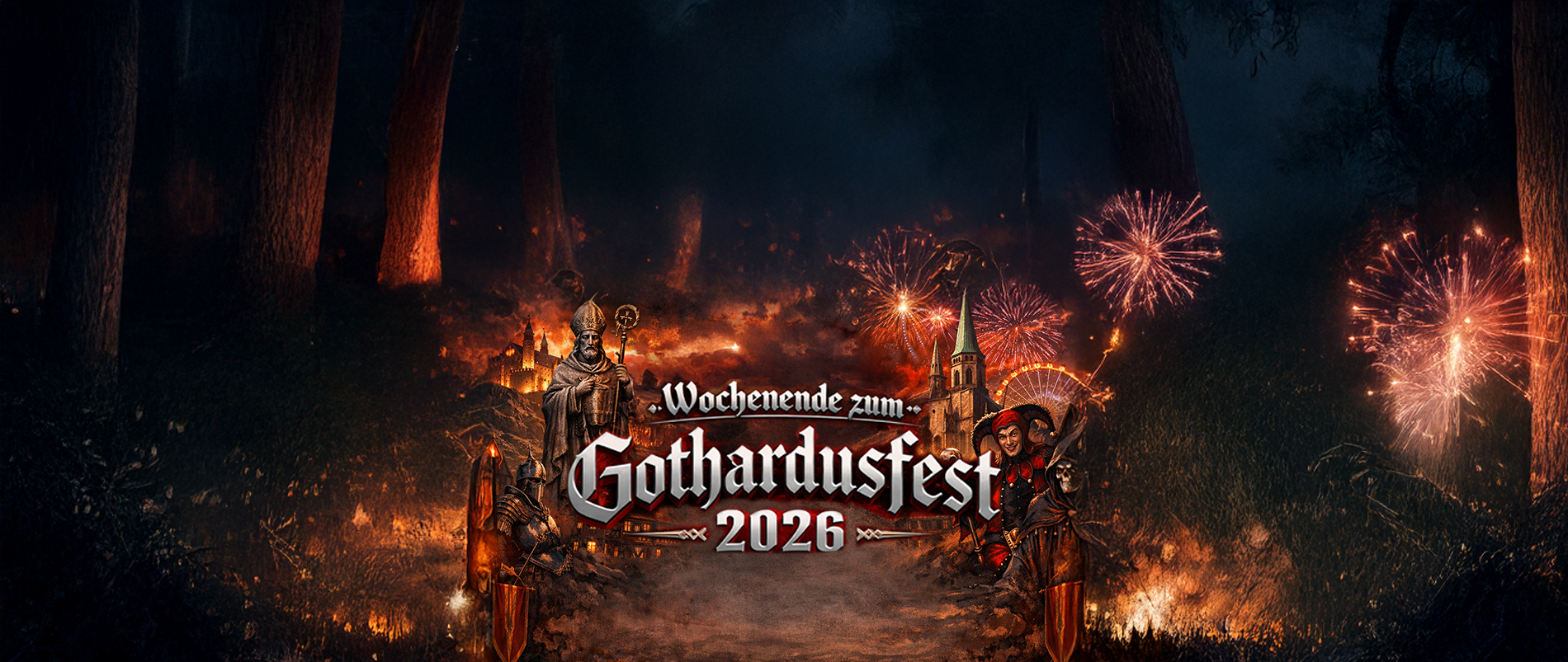 Schloss im barocken Stil mit zwei großen Kuppeltürmen, umgeben von gepflegten Gärten.